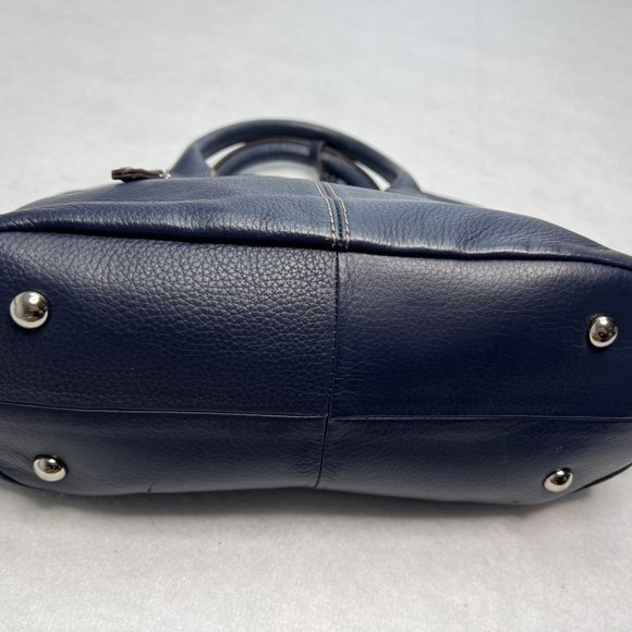 Tignanello Blue Leather Small Handbag - Picture 13 of 15